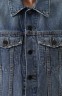 Удлиненный джинсовый жилет с потертостями