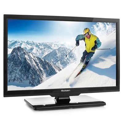 Телевизор LED ROLSEN RL-19E1308T2C &quot;R&quot;, 19&quot;, HD READY (720p), черный