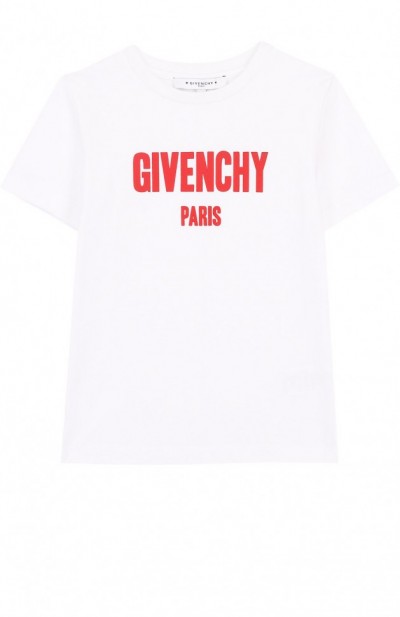 Хлопковая футболка с логотипом бренда