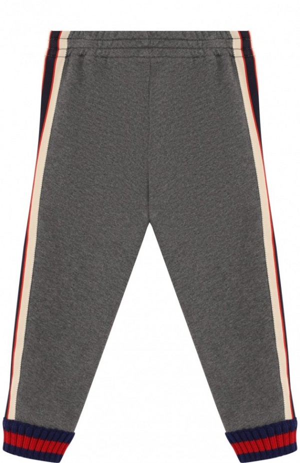 Хлопковые джоггеры с лампасами